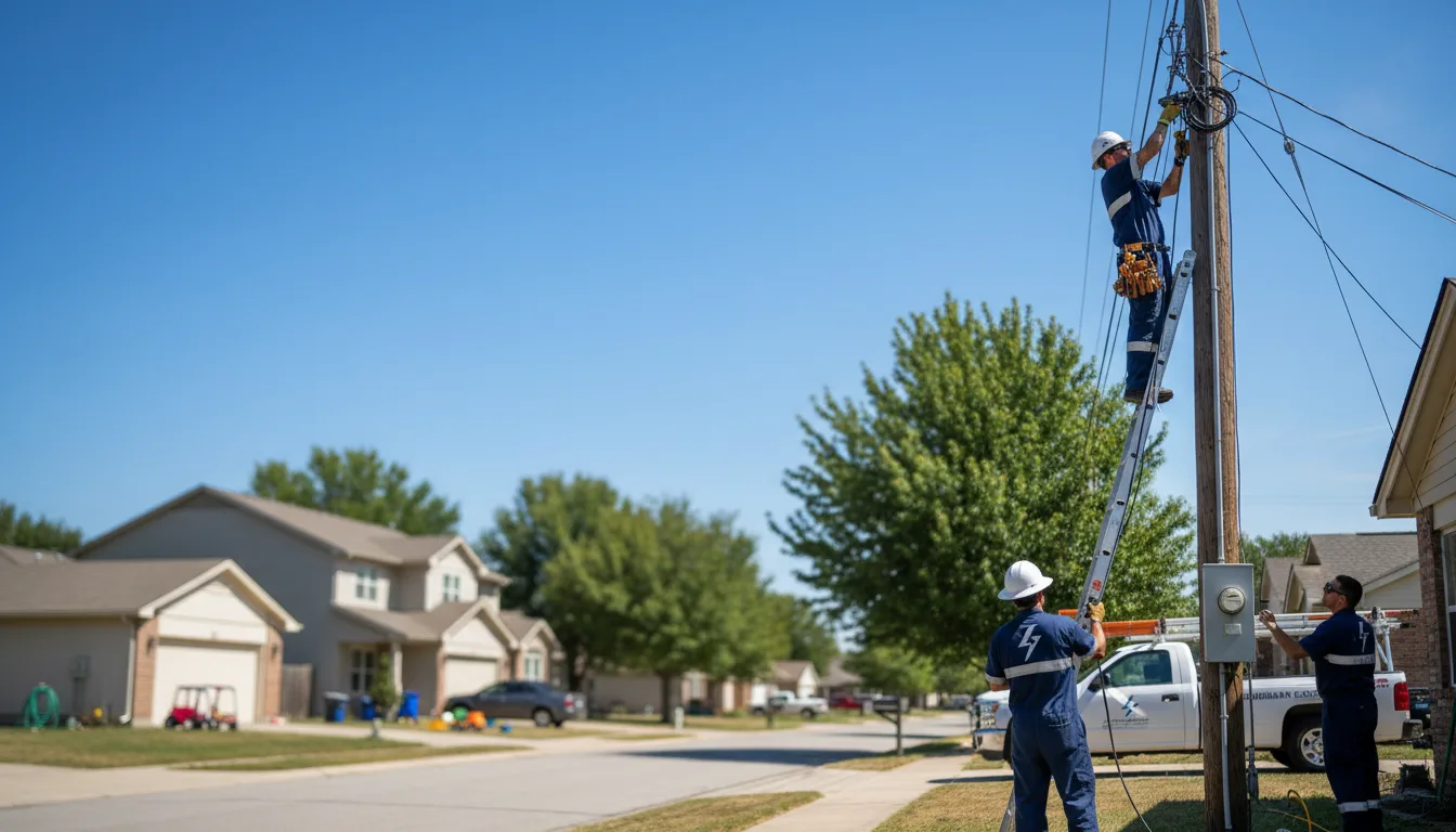 Residential electrician providing installation services in Gilson, IL